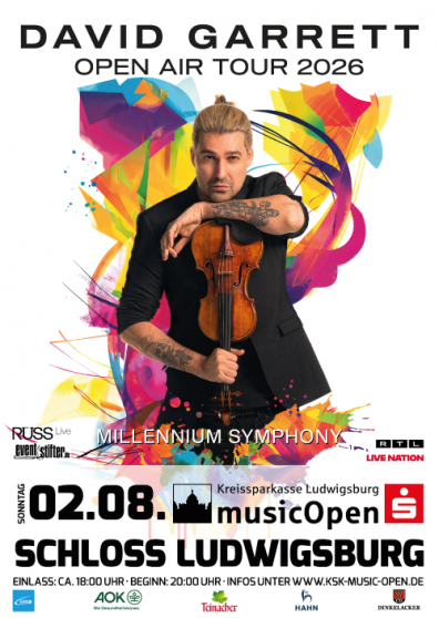 David Garrett | Open Air Tour 2026 | Millenium Symphony